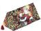 Tache Home Fashion Down The Chimney Santa Claus Christmas Festive Holiday Decorative Tapestry Table Runners, 13x54, red, Green, White, Gold...