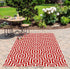 Momeni Rugs Baja Collection Contemporary Indoor & Outdoor Area Rug, Easy to Clean, UV protected & Fade Resistant, 1'8" x 3'7", Red...