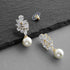 Mariell Gold Pearl Drop Bridal Earrings with CZ Crystal, Statement Jewelry for Bride, Mother of the Bride...
