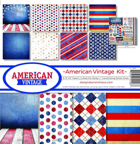 Reminisce AV-200 American Vintage Scrapbook Collection Kit...