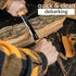Draw Knife Woodworking Tool - Sharp & Ready 5.3 inch Debarking Knife with Leather Sheath, Easy to Use Straight Handles Draw Knife Debarking Tool, ...
