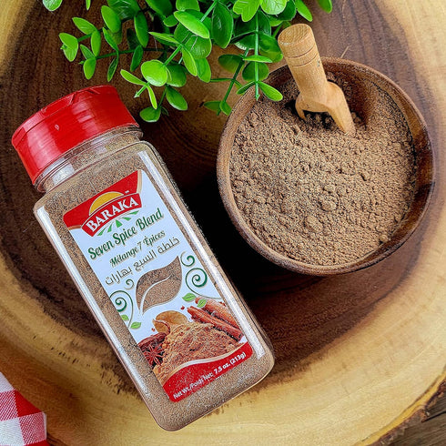 Baraka Seven Spice Seasoning Mix | Authentic Lebanese Baharat Spice Blend | All Natural, No Additives, No Preservatives, NO MSG Middle Eastern Bah...