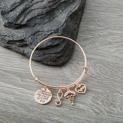 Infinity Collection - LPN Charm Bracelet - LPN Bangle Nursing Appreciation Gift for RN LPN Graduation Licensed Nurse...