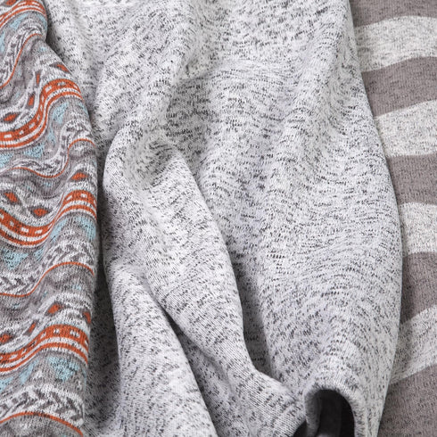 Trend Lab Soft Receiving Deluxe Sweatshirt Knit Baby Blanket, Rugby Stripe...