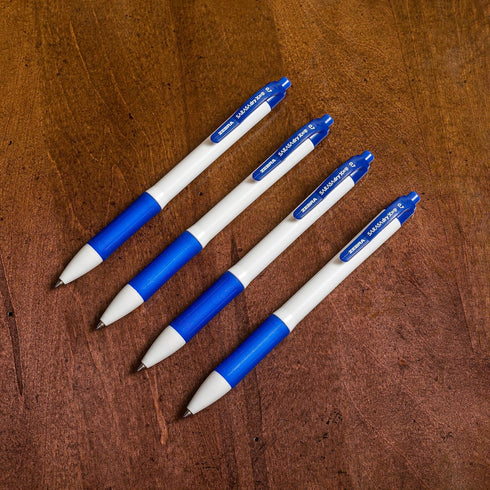 Zebra Pen Sarasa Dry X20+ Retractable Gel Pen, Plastic Barrel, Medium Point, 0.7mm, Blue Ink, 12-Pack...