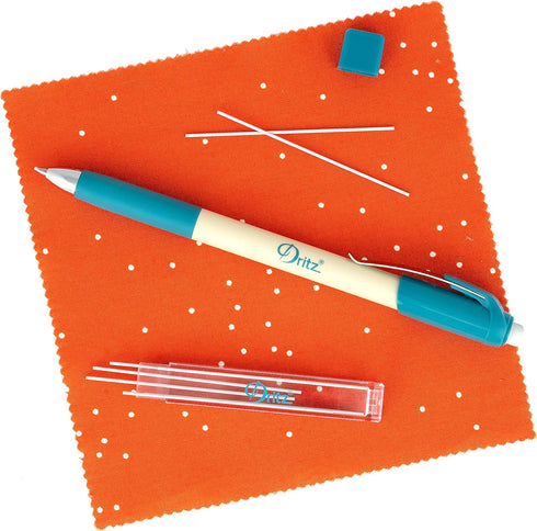 Dritz Mechanical, 0.9mm, White Fabric Pencil Set, Multicolor, 1 Count (Pack of 1)...