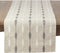 Saro Lifestyle Modern Embroidered Design Table Runner, Natural, 16" x 70"...