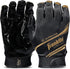 Franklin Sports 28360F1 Supratak Football Receiver Gloves - Black/Chrome - Adult Small...
