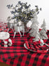 SARO LIFESTYLE Nautica Collection Cotton And Poly Blend Buffalo Plaid Runner, 16" x 120", Red...