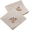 Saro Lifestyle Embroidered Ornament Design Linen Blend Napkin (Set of 4), Natural, 20"...