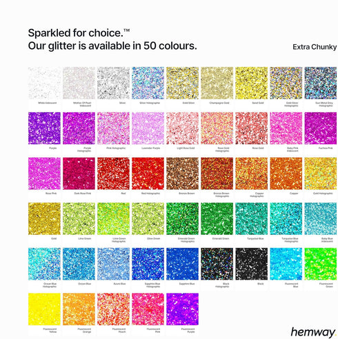 Hemway Craft Glitter 100g / 3.5oz Glitter Flakes for Arts Crafts Tumblers Resin Epoxy Scrapbook Glass Schools Paper Halloween Decorations - Extra ...