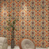 Contact Paper for Countertops Cover - Boho Moroccan Egyptian Inspired Peel and Stick Wallpaper - Removable Self Adhesive Thick Floral Vinyl Film R...