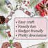 300 Christmas-Themed Paper Chain Strips for Crafting. No Glue or Tape Needed. Kid Friendly & Family Fun. 10 Winter Patterns. Yields Over 50 Feet o...