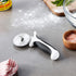 Mercer Culinary Millennia Pizza Cutter with White Handle, 2-3/4 Inch Wheel, Stainless Steel...