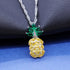 Uloveido Cute Pineapple Jewelry Set CZ Stone Fruit Necklace and Earrings PT001...