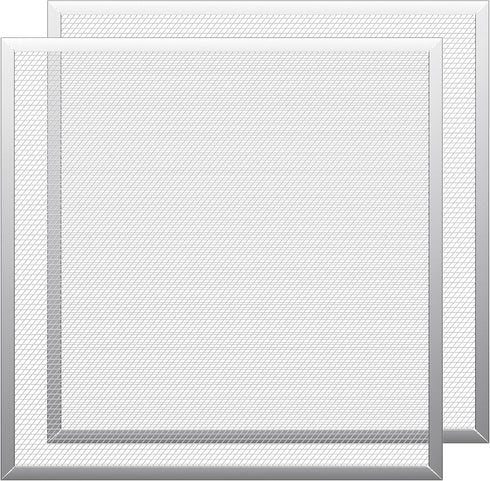 HG Power 2-Pack Mesh Screen for 10 Inch Shutter Exhaust Fan, Fine Metal Filter with Galvanized Edge,10.6"x10.6", Silver...
