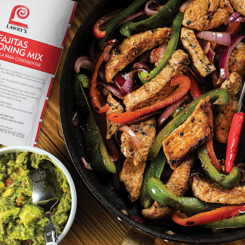 Lawry's Fajitas Seasoning Mix, 8.9 oz - One 8.9 Ounce Packet of Fajita Seasoning Mix to Flavor Steak, Chicken, Rice Jambalaya, Fajitas and More...