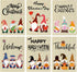 GROBRO7 6Pcs Easter Gnome Seasonal Garden Flag Set for Halloween Thanksgiving Christmas Unique Party Decoration Double Sided Print Burlap House Fl...