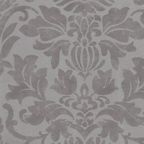 Elrene Home Fashions Antonia Floral Damask Waterfall Window Valance with Tassels, 52"x36", Silver...