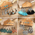 45 Pairs Vintage Silver Drop Dangle Earrings Set for Women Bohemian Bronze Waterdrop Leaf Earrings...