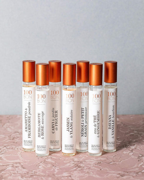 100BON Amaretto & Framboise Poudree – Amaretto & Raspberry Fruit Fragrance for Women & Men – Warm & Sensual Organic Fragrance with Mandarin & Citr...