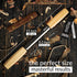 Draw Knife Woodworking Tool - Sharp & Ready 5.3 inch Debarking Knife with Leather Sheath, Easy to Use Straight Handles Draw Knife Debarking Tool, ...