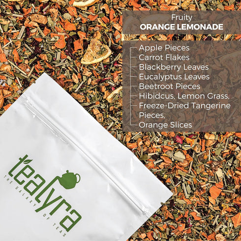 Tealyra - Orange Lemonade - Hibiscus - Eucalyptus - Lemongrass - Herbal Fruity Loose Leaf Tea Blend - VitaminsRich - Boost Immune System- 100% Nat...