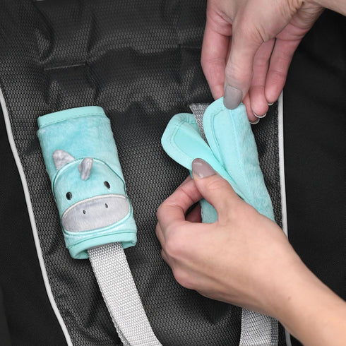Travel Bug Baby & Toddler 3-Piece Head Support & Strap Covers Set for Car Seats, Strollers & Bouncers … (Dinosaur)...