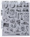 Stampers Anonymous Tim Holtz Cling Stamps 7"X8.5", Crazy Things...
