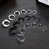 Jstyle 18Pcs 14G-4G Acrylic Pincher Tapers Septum Ring C Shape Buffalo Stretcher Expander with Black O-Rings for Stretching Pierced Nose Ear Carti...