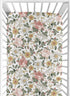 Sweet Jojo Designs Vintage Floral Boho Girl Fitted Crib Sheet Baby or Toddler Bed Nursery - Blush Pink, Yellow, Green and White Shabby Chic Rose F...