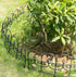 Gardenised QI003741.LB Decorative Black Vinyl Garden Patio Lawn Fence Landscape Panel Border, 24 x 13...