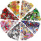 NICEVINYL Embroidered Iron-on Patches Applique: 72Pcs Random Assorted Decorative Patches Iron on/Sew on for Clothing Accessories...