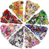 NICEVINYL Embroidered Iron-on Patches Applique: 72Pcs Random Assorted Decorative Patches Iron on/Sew on for Clothing Accessories...
