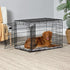 MidWest Homes for Pets Quiet Time Reversible Crate Pan Cover 36' Gray Floral/Fleece...