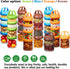 SELEWARE Portable Stackable Food Storage Containers for Snacks Formula Powder and Drinks Twist Lock System Airtight Leak-proof BPA and Phthalate F...