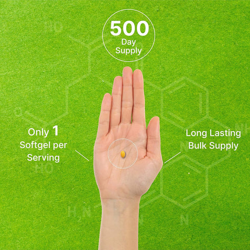 DEAL SUPPLEMENT Folic Acid 1000 mcg (1 mg), 500 Coconut Oil Softgels | Bioavailable Prenatal Vitamins (Vitamin B9) – 1,667 mcg DFE – Easy to swall...
