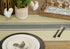 Cotton Table Runner With Banded Design...