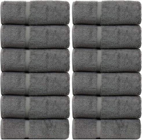 Luxury Hotel & Spa Quality, 100% Turkish Cotton 700 GSM Cloth, for Body wash, Makeup Remover & Facial Cleaning, Baby, face, loofah, Dobby Border S...