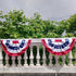 USA American Flag Fan Bunting 3x1.5fts Outdoor US Flag Decor Bunting Flag Bunting American Flag Porch Bunting American Flag Swag Bunting-July 4th-...