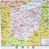 3dRose LLC 8 x 8 x 0.25 Inches Mouse Pad, Print of Ohio Cities and State Map (mp_184614_1)...