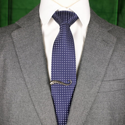 Octopus Limb Tie Bar Burnished Silver Tone Octopus Limb Tie Clip In Box...