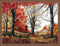 Maydear Cross Stitch Kits for Adults Stamped Full Range of Embroidery Starter Kits for Beginners DIY 14CT 2 Strands 18.1×13.8(inch) (Deep Autumn)....