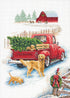 Dimensions 'Winter Ride' Counted Cross Stitch Kit, 14 Count Ivory Aida Cloth, 10'' x 14''...