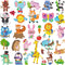 MDCGFOD 46Pcs 5D Diamond Art Stickers for Kids Kits by Numbers Cute Animals Creative Diamond Art for Kids Crafts for girls ages 6-12 Easy for Kids...
