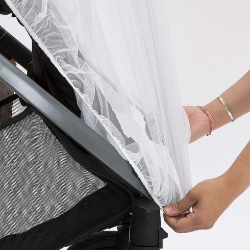 Delta Children Mosquito Net for Infant Car Seats, Infant Strollers and Bassinets | Breathable with Elastic Netting for Easy fit | White...