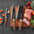 3PCS Chef Knife, Little Cook Chef Knife Set, Includes 7 inch Chef Knife, 7 inch Cleaver Knife and 4.5 inch Boning Knife, Premium Stainless Steel W...