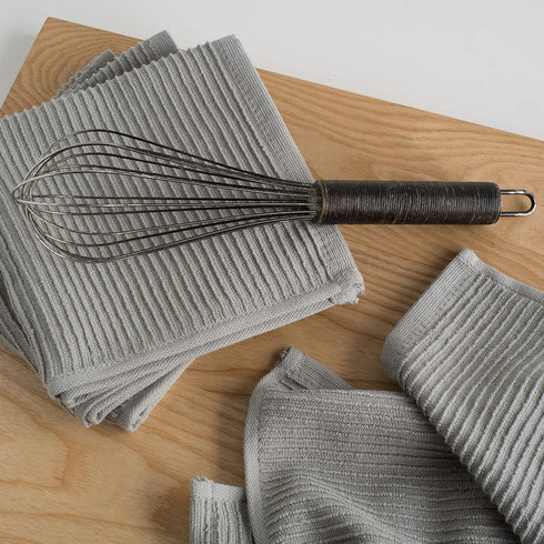 Now Designs Ripple Kitchen Dishcloth, Set of 4, London Grey...