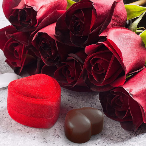 Bakerpan Silicone Chocolate Heart Mold - Set of 3 - Heart Shaped Jelly and Ice Cube Tray, Gummies, Candy...