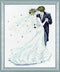 Tobin Wedding Couple, 10 x 14 Cross Stitch Kit, 10" by 14", 10"x14" 14 Count...